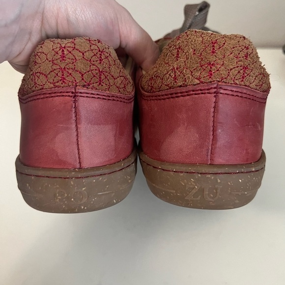 Po-Zu | Vegan Sneakers Red Gum Bottom Sz 41/9‎ - Picture 4 of 7